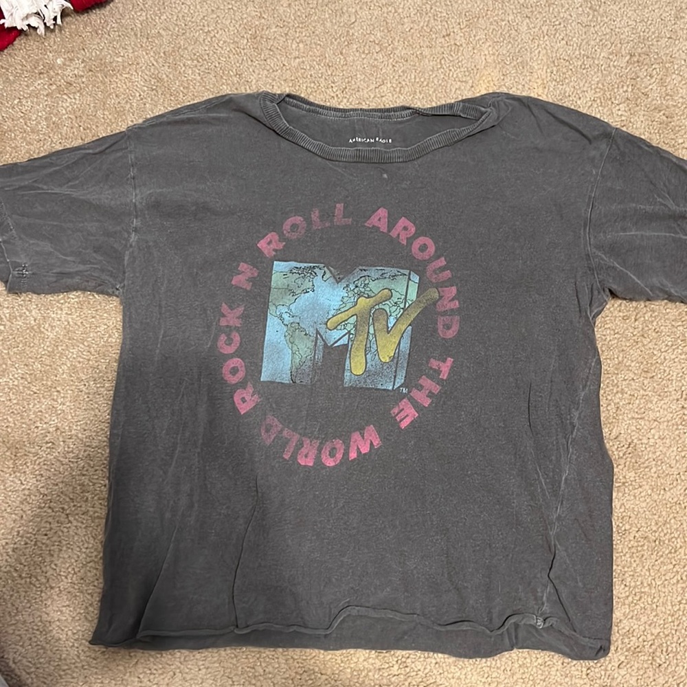 American Eagle X MTV Cropped Shirt